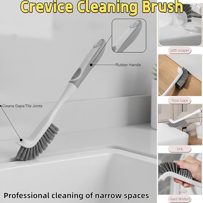 Scrub Brush for Cleaning-3 Pack Heavy-Duty Scrub Brushes Set Shower Scrubber - Image 3