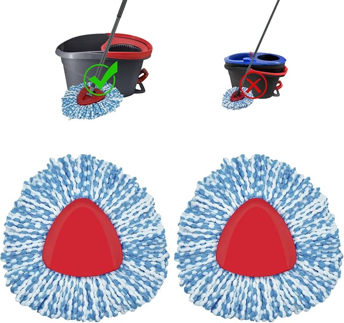 2 Pack Mop Head Replacement Compatiable by GFRED