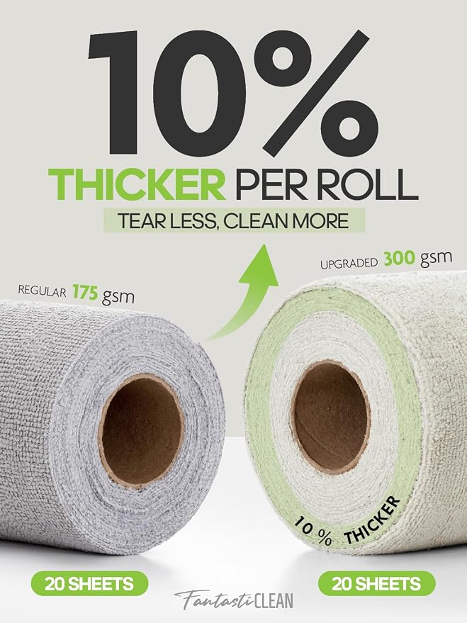 Fantasticlean Tear-Away Dish Cloth- 80 Sheets, 4 Rolls - Image 8