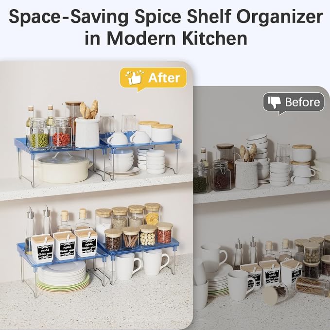 Acrylic Cabinet Organizer Shelf, Spice Rack, Countertop Organizers - Image 4