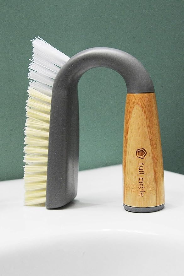 Full Circle Grunge Buster, Grout & Tile Scrub Brush, Recycled Materials - Image 2