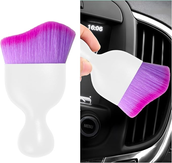 Car Interior Dust Brush, Soft Scratch Free Auto Detailing Brushes, Universal by Dickno