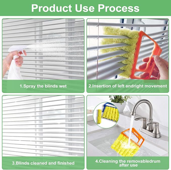 4Pcs Blind Cleaner Duster Tool Set - Image 5