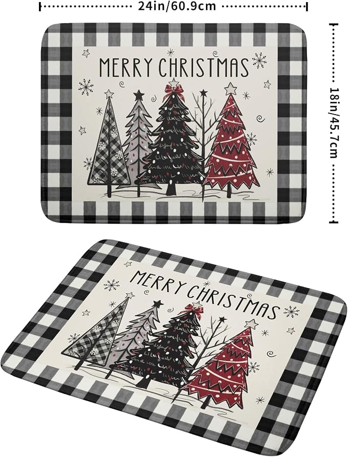 Merry Christmas Tree Dish Drying Mat - Image 2