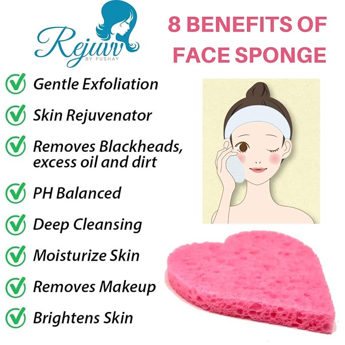 Facial Sponges Compressed Natural Cellulose Sponge - Image 5