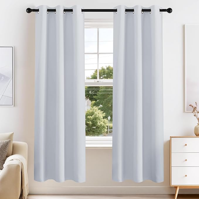 PONY DANCE White Room Darkening Curtains by PONYDANCE