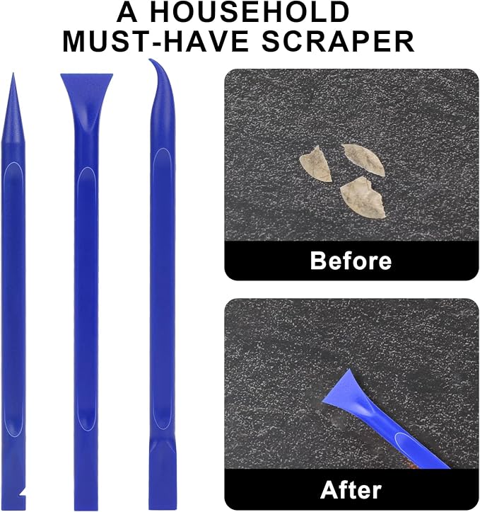 Car Crevice Cleaning Tool, 9 Pieces No-Scratch Plastic Scraper Tool - Image 6