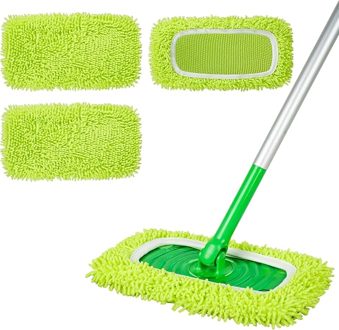 Reusable 100% Chenille Mop Pads Compatible by ZHAYAO