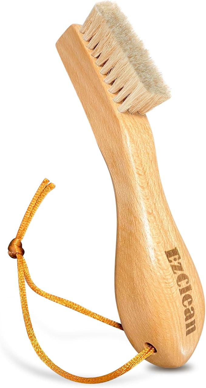 Natural Boar Bristle Laundry Brush, Scrubbing Tough Stains by Unknown