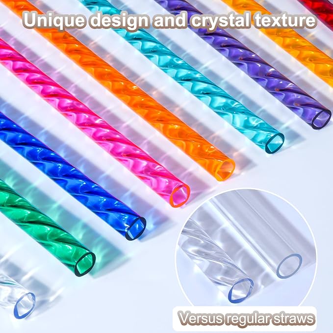 Reusable Straws for Stanley Cup Replacement, 12 Inch Plastic Extra Long Straw - Image 5