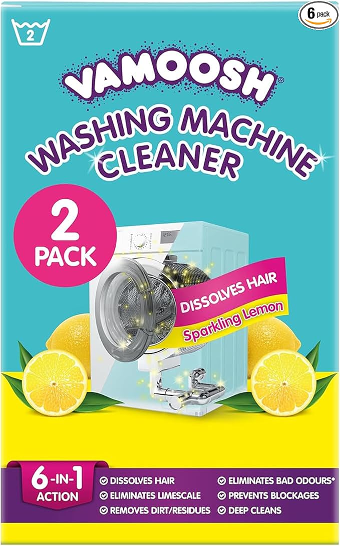Vamoosh 6-in-1 Washing Machine Cleaner | Patented Pet Hair Dissolving by Vamoosh