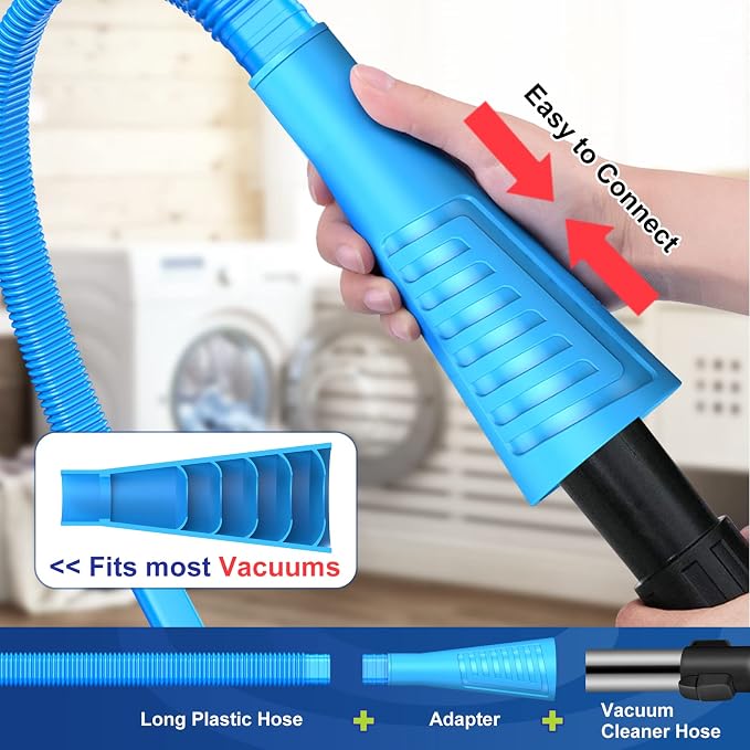Sealegend 2 Pieces Dryer Vent Cleaner Kit and Dryer Lint Brush Vacuum Hose - Image 4