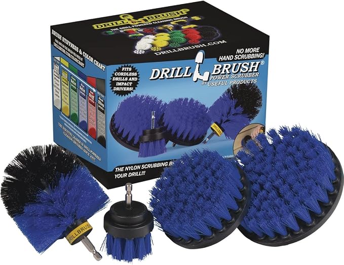 Drillbrush Boat Hull Cleaner Set/Swimming Pool Accessories by Drillbrush