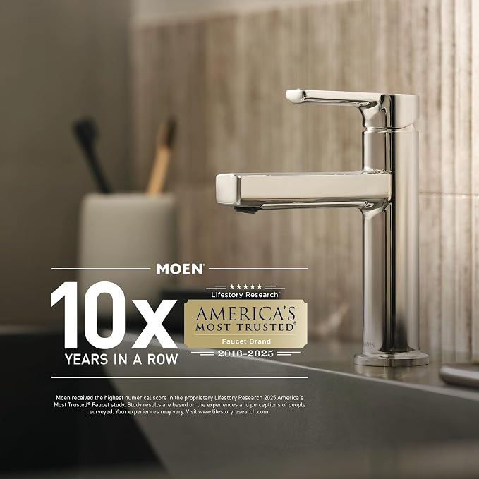 Moen Preston Collection Brushed Nickel 18-Inch Single Bathroom Towel Bar - Image 9
