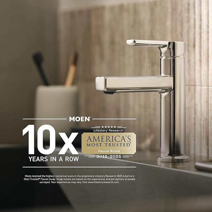 Moen Preston Collection Chrome Single Post Toilet Paper Holder, Wall Mounted - Image 5