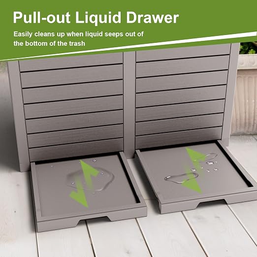 62 Gallon Outdoor Trash Can - Image 3
