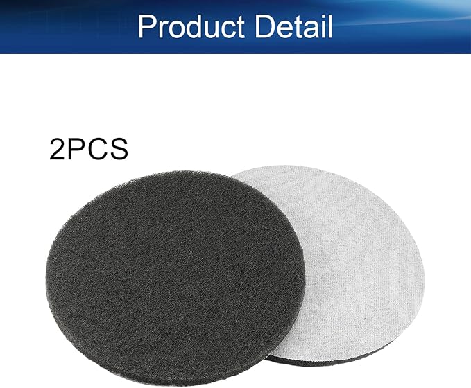 Auniwaig 2Pcs 7 Inch 1000-Grit Drill Power Brush Tile Scrubber Scouring Pads - Image 4