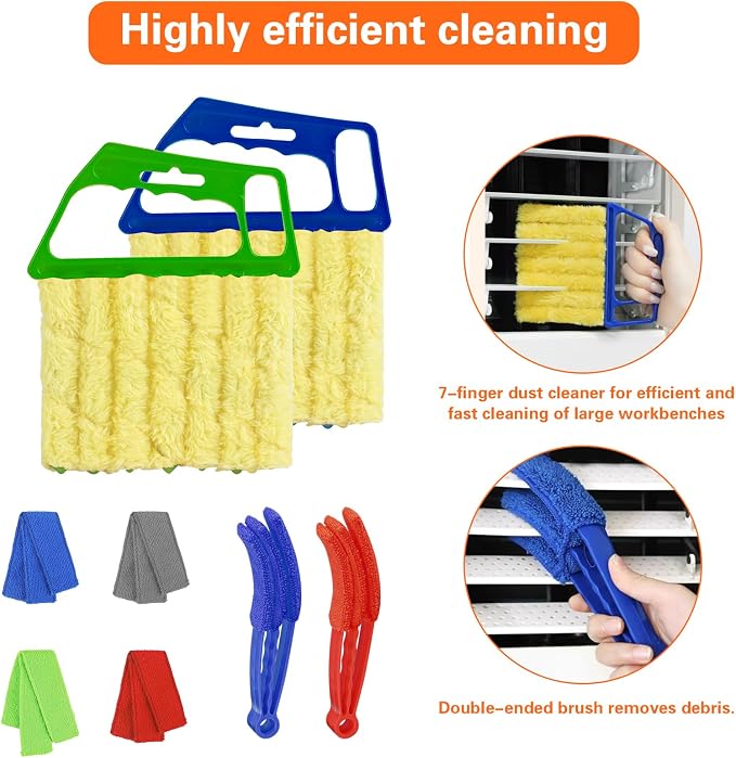 4pcs Window Venetian Blind Cleaner Duster Tool, Blind Duster - Image 4