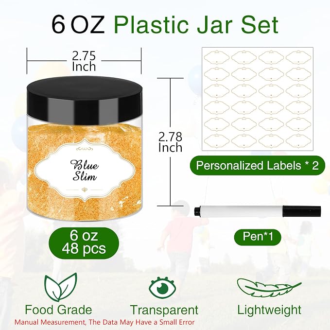 Plastic Jars with Lids - Image 2