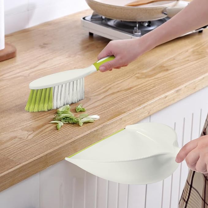 NACENA Dust Pan and Brush Set, Large Hand Broom and Dustpan Set Large Brush and - Image 7