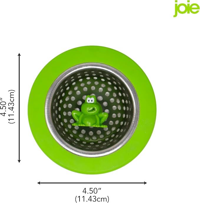 Joie Ribbit Kitchen Sink Strainer Basket, Fits All Standard Sinks, Stainless - Image 5
