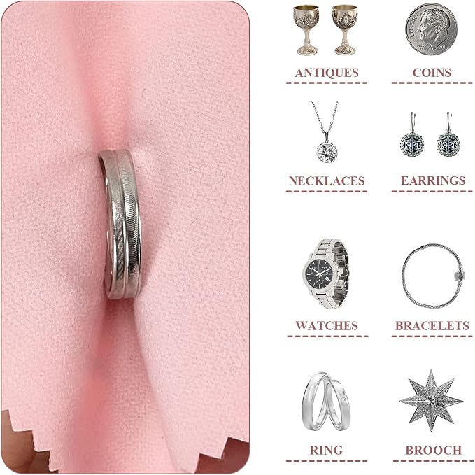 250PCS Jewelry Cleaning Cloth, Professional Polishing Cloth Individually Wrapped - Image 4