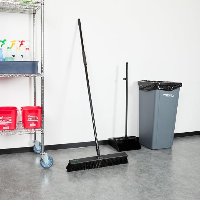 Restaurantware-Clean Tek Professional 23.62 Inch Push Broom, 1 Heavy-Duty Broom - Image 7