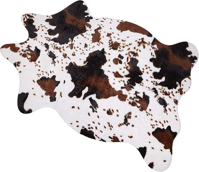 MACEVIA Cowhide Rug Cute Cow Print Rugs Western Decor by Macevia