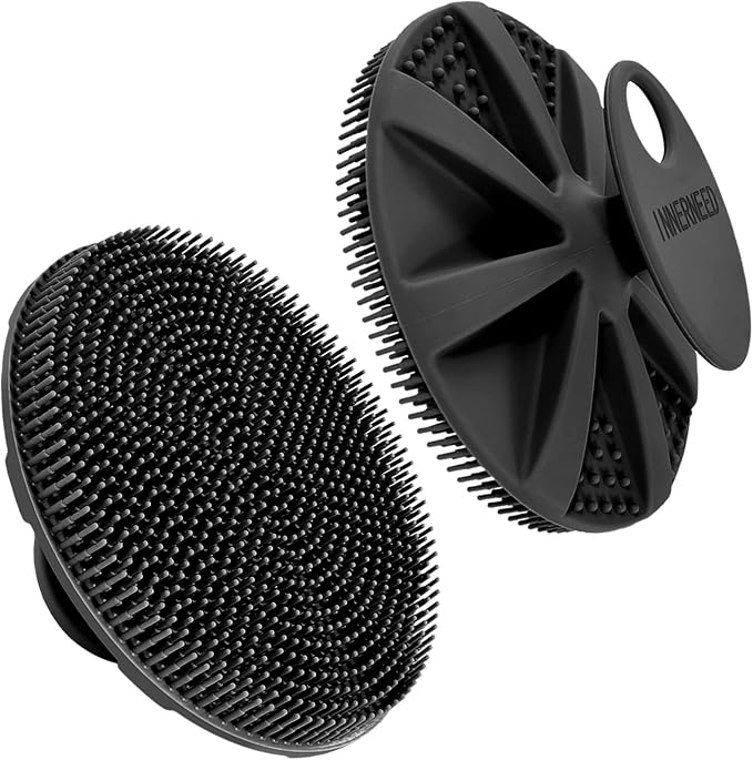 INNERNEED Food-Grade Soft Silicone Body Scrubber Shower Brush Handheld by INNERNEED
