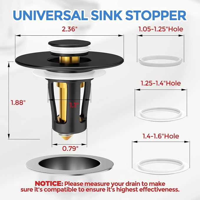 zaa Bathroom Sink Stopper - Image 5