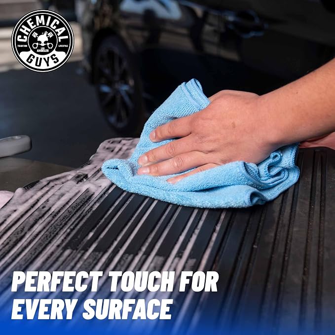 Chemical Guys MICBLUE03 Workhorse Professional Microfiber Towel - Image 4