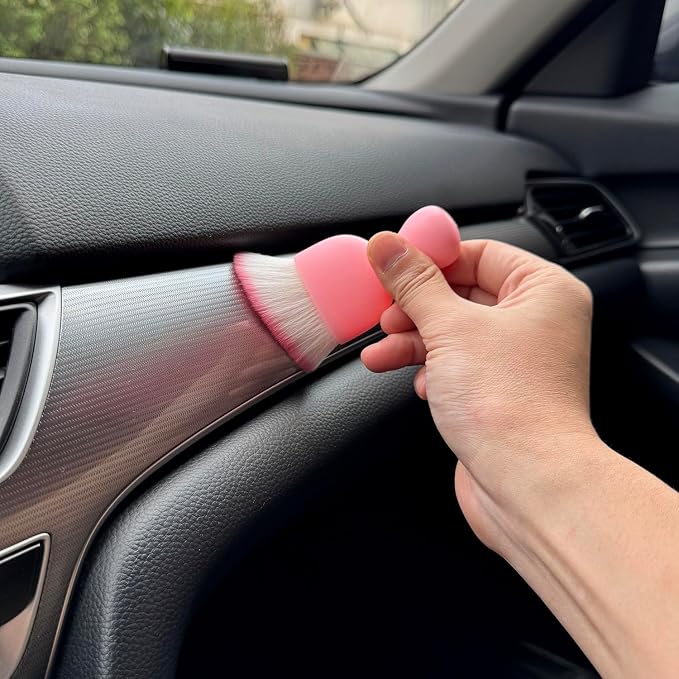 Car Detailing Brush, Soft Bristle Cleaning Brush, Scratch-Free Auto Duster Tool - Image 5