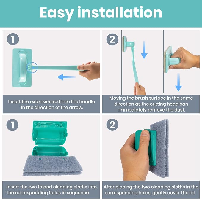 Window Screen Cleaner & Track Cleaning Kit – Mesh Screen Cleaning Brush + 3 - Image 8