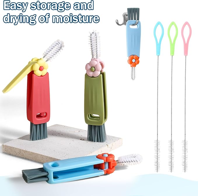 3Pcs 3 in 1 Cup Lid Cleaning Brush - Image 8