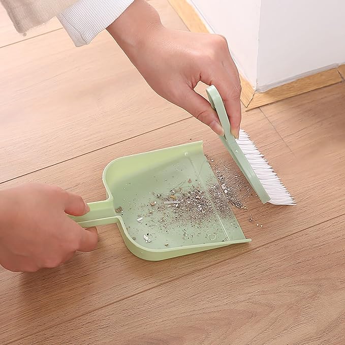 Mini Dustpan and Brush Set, Household Lightweight Portable Dust Pan - Image 4