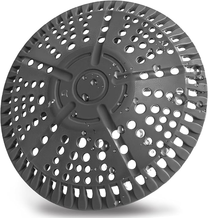 Shower Drain Hair Catcher, 5.5in Shower Hair Catcher Large Premium Silicone by AWzzz