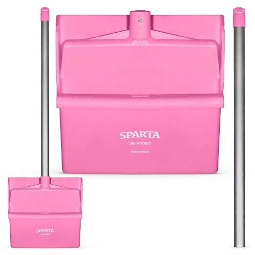 SPARTA Upright Dustpan with Aluminum Handle, Serrated Edge - Image 2