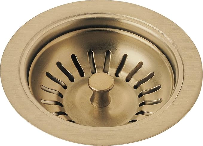 Delta Faucet 72010-CZ Flange and Strainer, Kitchen Sink, Champagne Bronze by DeltaFaucet