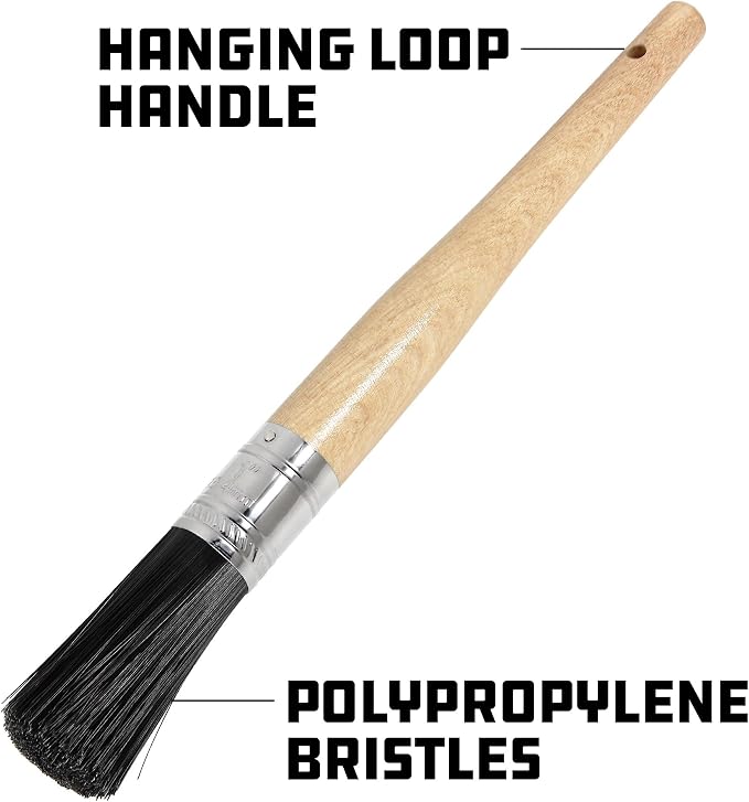 Powerbuilt Parts Cleaning Brush, Lasting Nylon Wire, 1-Inch Diameter, Hanging - Image 3