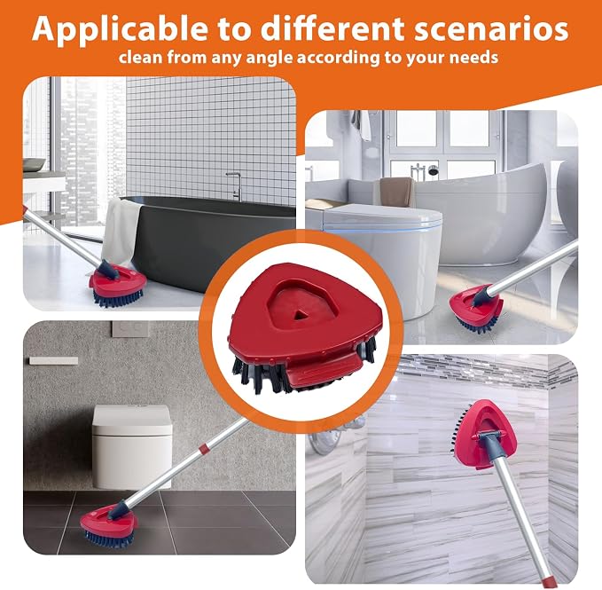 2 Pack Upgraded Spin Mop Replace Scrub Mop Brush Compatible - Image 6