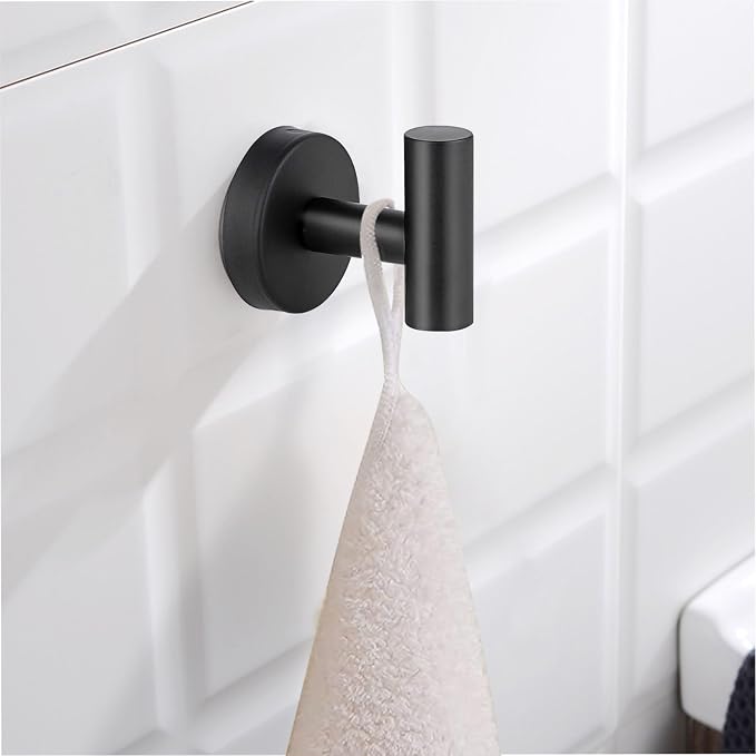 Towel Hooks, SUS 304 Stainless Steel Hooks, Heavy Duty Door Hanger Towel Robe - Image 7
