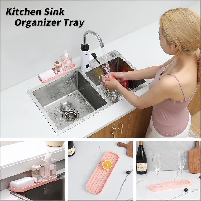 Silicone Kitchen Sink Organizer Tray - Image 3
