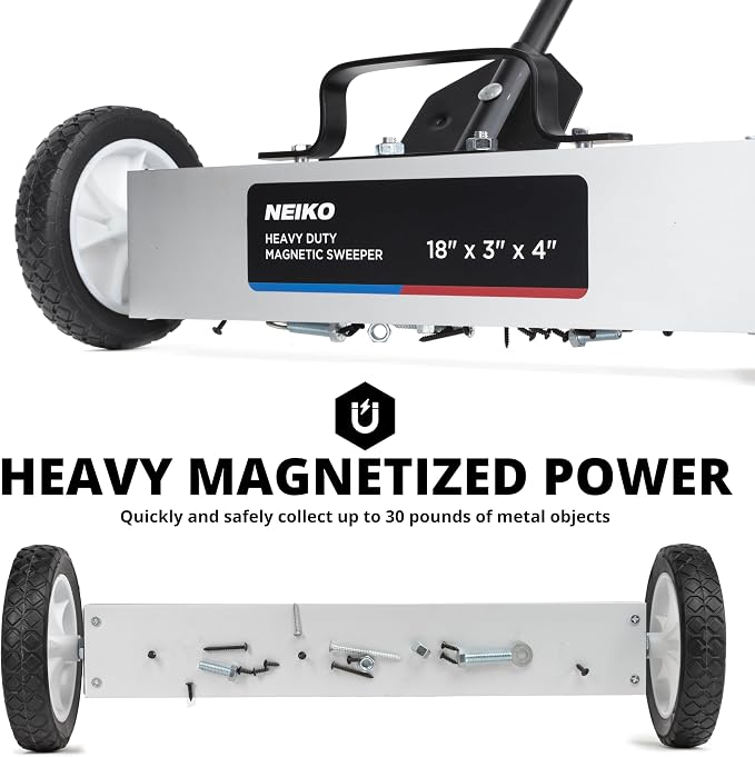 NEIKO 53415A 18” Rolling Magnetic Sweeper - Image 3