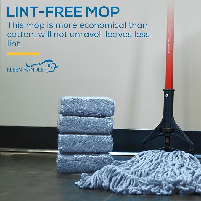 KLEEN HANDLER HEAVY DUTY Commercial Mop Head Replacement, Wet Industrial Cotton - Image 7