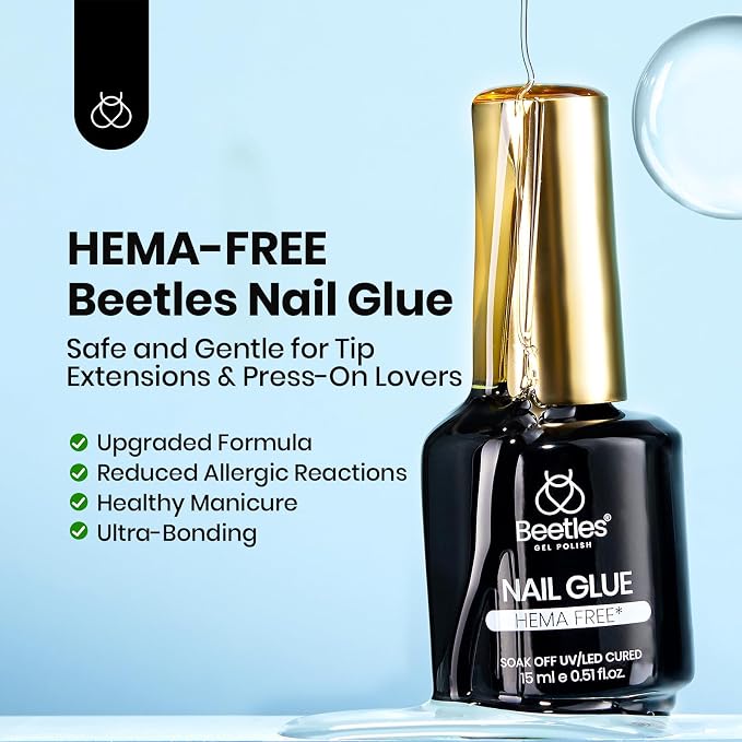 Beetles 2Pcs 15ml HEMA-Free Nail Glue Gel - Image 3