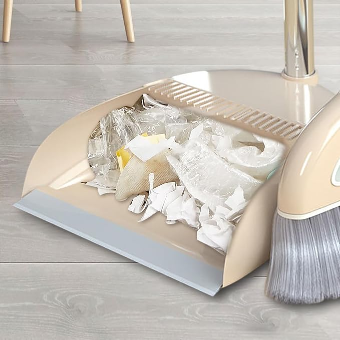 Long Handled Broom and Dustpan Set, 88cm Indoor Broom - Image 3