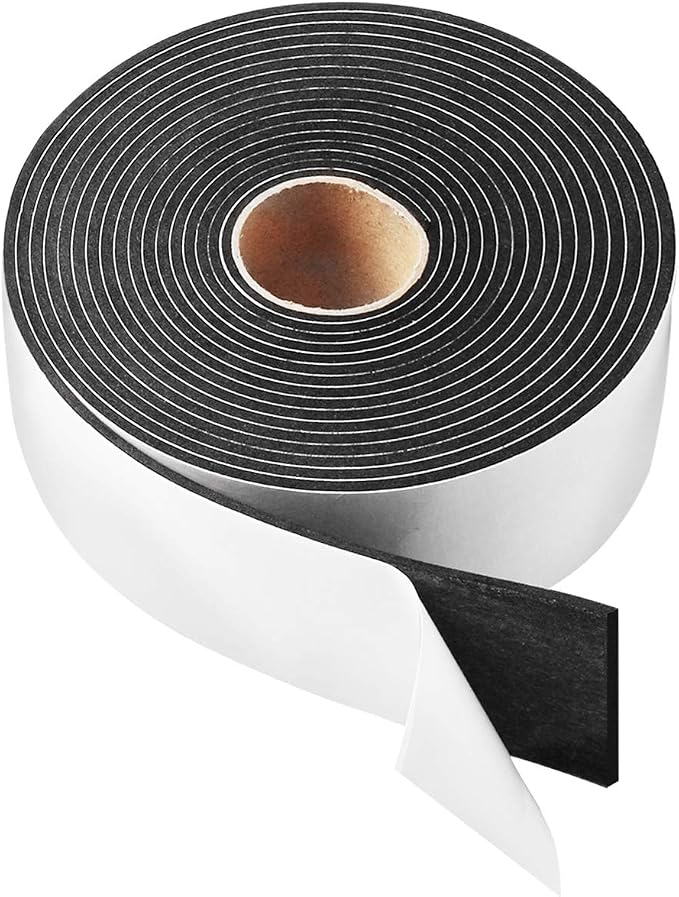 High Density Foam Tape, 2 Inch Wide x 1/8 Inch Thick Door Insulation Tape by YIJUHOU