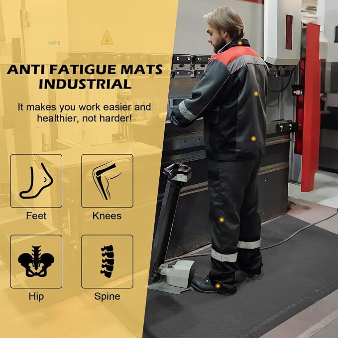 2 x 7 FT Anti Fatigue Mats Industrial 15/16 Inch Thick Soft Sponge Ergonomic - Image 5