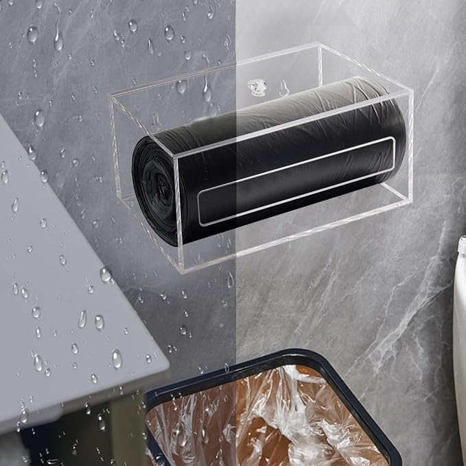 Trash Bag Organizer Dispenser, Acrylic Garbage Bag Holder Dispenser, Trash Bag - Image 2