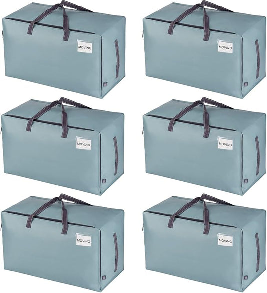 VENO 6 Pack Moving and Storage Bags, Heavy Duty, Alternative to Moving Boxes by Veno